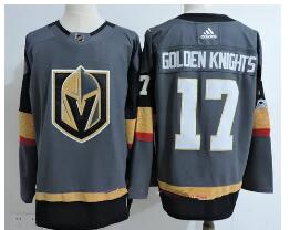 Men's Vegas Golden Knights #17 Golden Knights Gray 2017-2018 adidas Hockey Stitched NHL Jersey