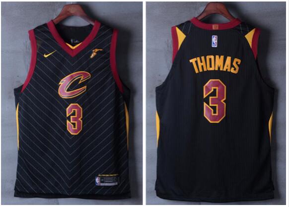 NEW Cleveland Cavaliers Isaiah Thomas 3# Black Stitched Men Jersey