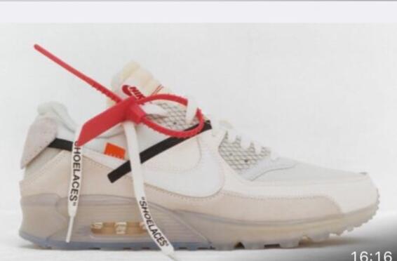 Nike OFF-WHITE x Air Max 90Ice 10X  Men SHOES