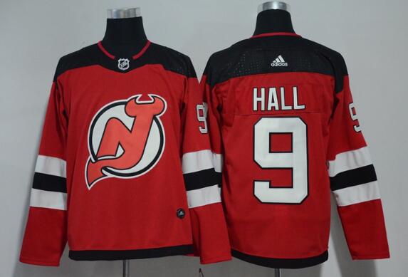 Adidas New Jersey Devils #9 Taylor Hall Red Home  Stitched NHL Jersey