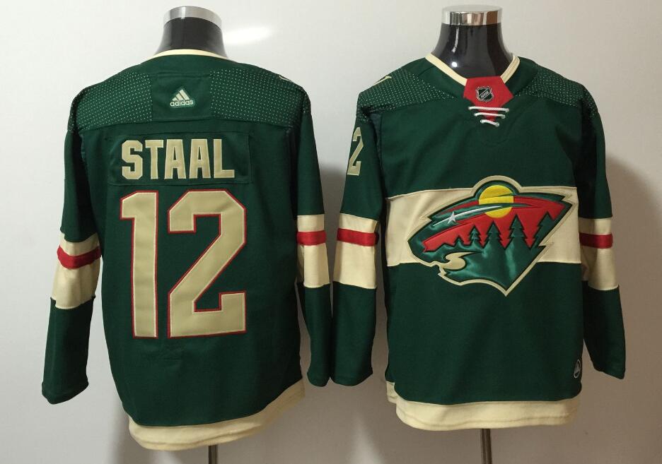 Adidas Mens Wild #12 Eric Staal Green Home  Stitched NHL Jersey