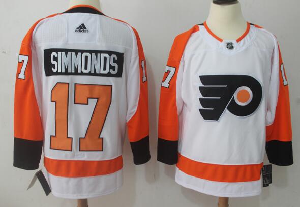 Adidas Philadelphia Flyers #17 Wayne Simmonds White Authentic Stitched NHL Jersey