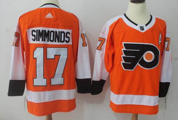 Adidas Philadelphia Flyers #17 Wayne Simmonds Orange Stitched NHL Jersey