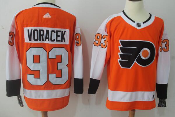 Adidas Philadelphia Flyers #93 Jakub Voracek Orange Stitched NHL Jersey