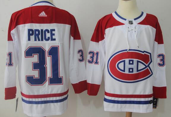 Montreal Canadiens #31 Carey Price White 2017-2018 Hockey Stitched NHL Jersey