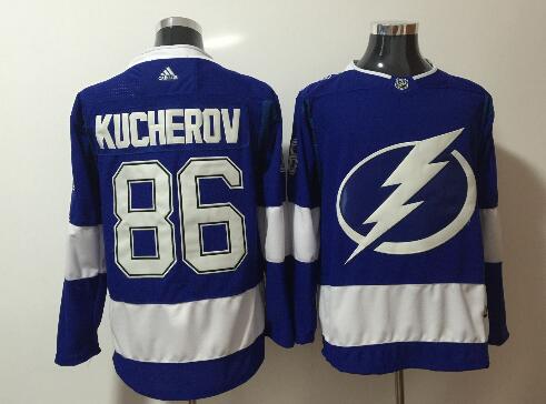 Men's Tampa Bay Lightning #86 Nikita Kucherov Royal Blue Hockey Jersey