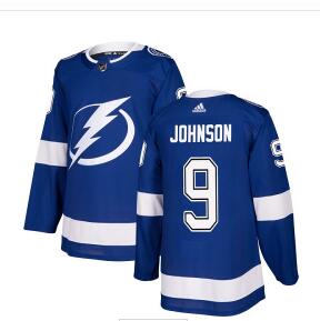 Adidas Lightning #9 Tyler Johnson Blue Home Authentic Stitched NHL Jersey