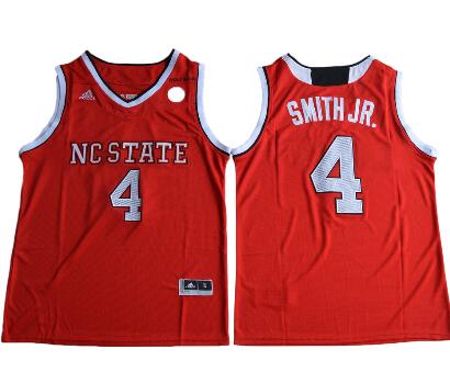 NC State Wolfpack Dennis Smith Jr. 4 College Basketball Jersey - Red