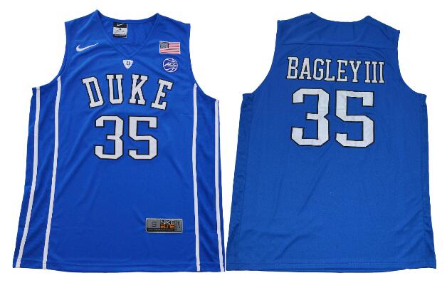 New Stitched NCAA Mens Duke Blue Devils #35 Marvin Bagley Basketball Jersey