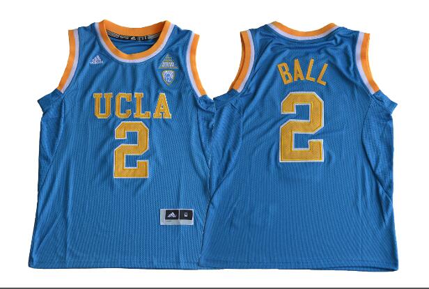 2017 Youth UCLA Bruins Lonzo Ball 2 College Basketball Authentic Jersey - Blue
