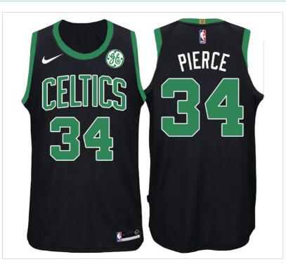 Nike Men's Boston Celtics #34 Paul Pierce Green Hardwood Classics Soul Swingman Stitched NBA Throwback Jersey