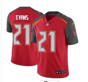 Nike Tampa Bay Buccaneers #21 Justin Evans Red Team Color Men's Stitched NFL Vapor Untouchable Limited Jersey