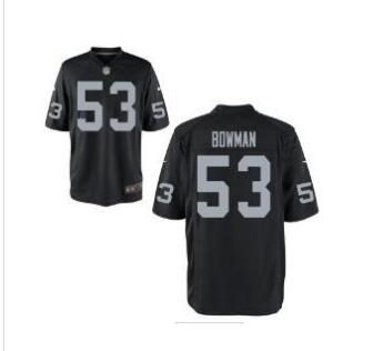 Men's Oakland Raiders #53 NaVorro Bowman Nike Black Elite Jersey