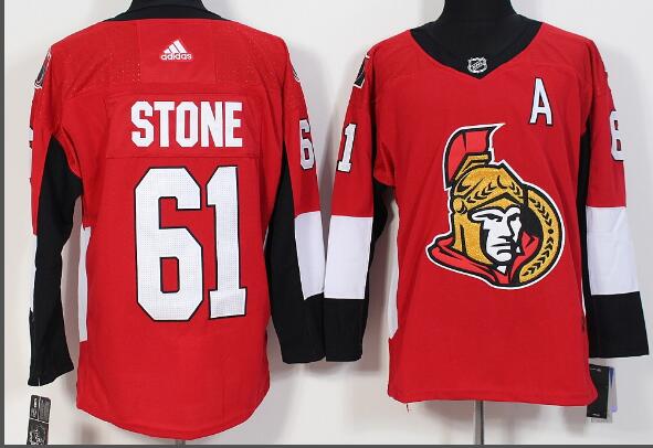 Adidas Senators #61 Mark Stone Red Home  Stitched NHL Jersey