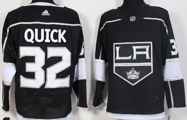 Adidas Kings #32 Jonathan Quick Black Home Men Stitched NHL Jersey