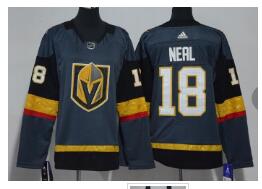 Youth Kids Adidas Golden Knights #18 James Neal Grey Home Stitched NHL Jersey