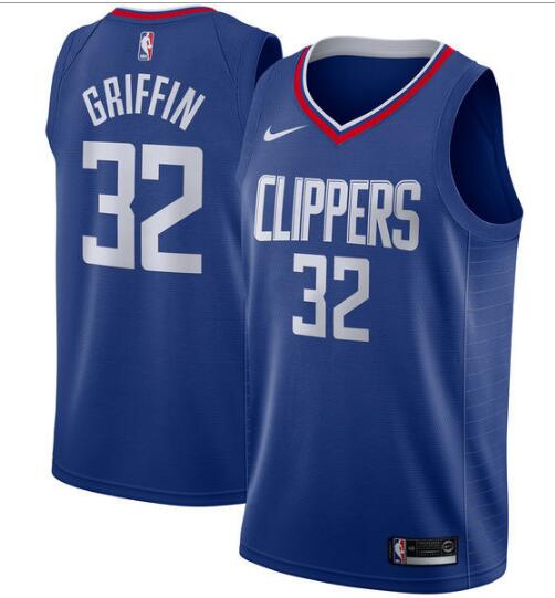 New Nike Men's Los Angeles Clippers #32 Blake Griffin Revolution 30 Swingman Blue Jersey