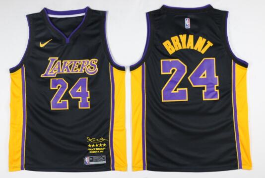 Nike New 24 Kobe Bryant Retired Jersey Men  Basketball Jerseys  Black