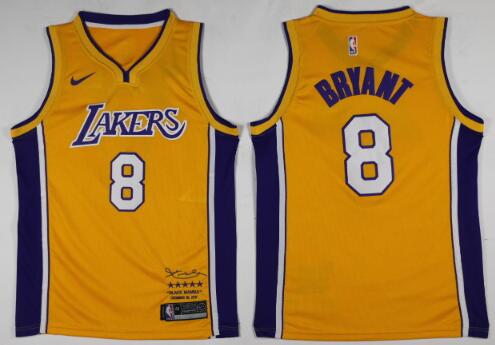 New Nike Mens Los Angeles Lakers 8# Kobe Bryant Retired  NBA Jerseys