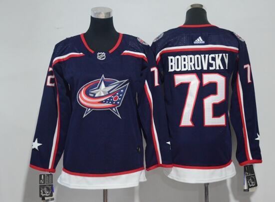 Adidas Men's Columbus Blue Jackets #72 Sergei Bobrovsky Navy Blue Home Stitched NHL  Hockey Jersey