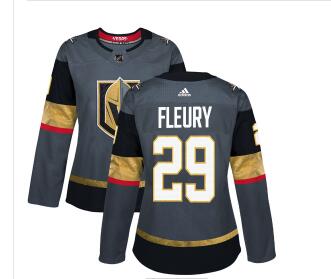 Adidas Vegas Golden Golden Knights #29 Marc-Andre Fleury Grey Home  Women's Stitched NHL Jersey