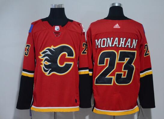New Adidas Calgary Flames 23 Sean Monahan Hockey Jerseys