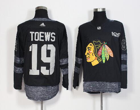 NEW Chicago Blackhawks 100th Anniversary #19 Jonathan Towes  Hockey jersey