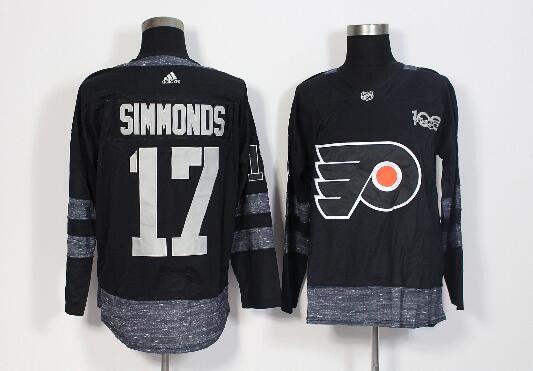 Adidas Philadelphia Flyers 100th anniversary #17 Wayne Simmonds Men Stitched NHL Jersey