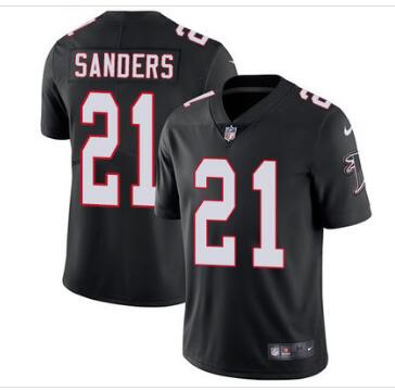Nike Atlanta Falcons #21 Deion Sanders Black Alternate Men's Stitched NFL Vapor Untouchable Limited Jersey