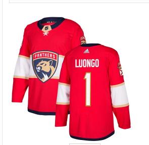 Adidas Panthers #1 Roberto Luongo Red Home Men Stitched NHL Jersey