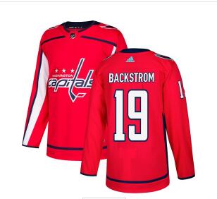 Adidas Capitals #19 Nicklas Backstrom Red Home  Stitched NHL Jersey