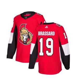 Adidas Senators #19 Derick Brassard Red Home Authentic Stitched NHL Jersey