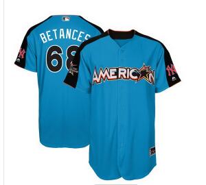 Men's American League New York Yankees #68 Dellin Betances Majestic Blue 2017 MLB All-Star Game Home Run Derby Player Jersey