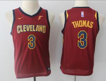 NEW Cleveland Cavaliers Isaiah Thomas Red 3 Stitched Swingman Kids Jersey