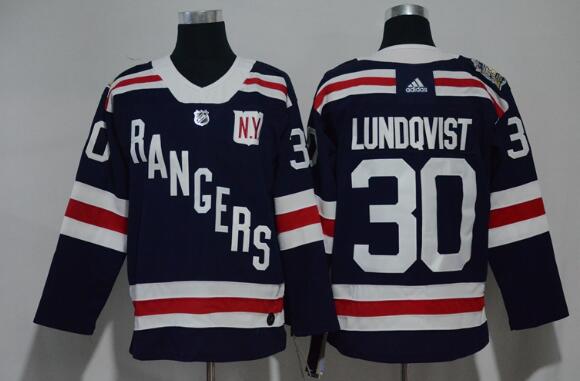 Adidas Men New York Rangers #30 Henrik Lundqvist nave blue Classic nhl jerseys