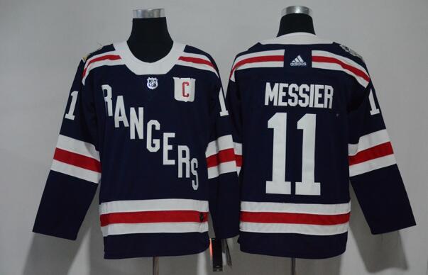 Adidas Rangers #11 Mark Messier Navy Blue Authentic 2018 Winter Classic Stitched NHL Jersey