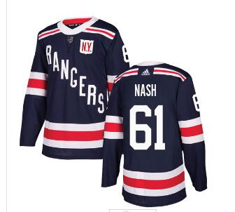 Adidas Rangers #61 Rick Nash Navy Blue Authentic 2018 Winter Classic Stitched NHL Jersey