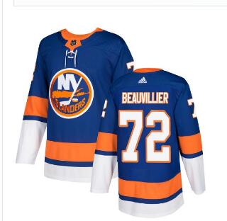 Adidas Islanders #72 Anthony Beauvillier Royal Blue Home Authentic Stitched NHL Jersey