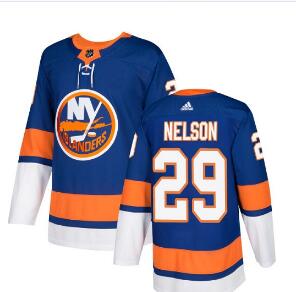Adidas Islanders #29 Brock Nelson Royal Blue Home Authentic Stitched NHL Jersey