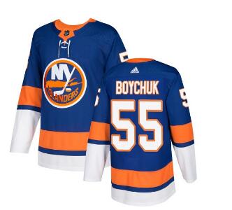 Adidas Islanders #55 Johnny Boychuk Royal Blue Home Authentic Stitched NHL Jersey