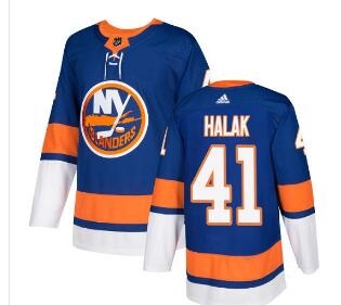 Adidas Islanders #41 Jaroslav Halak Royal Blue Home Authentic Stitched NHL Jersey