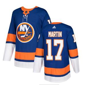 Adidas Islanders #17 Matt Martin Royal Blue Home Authentic Stitched NHL Jersey