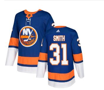 Adidas Islanders #31 Billy Smith Royal Blue Home Authentic Stitched NHL Jersey