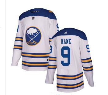 Adidas Sabres #9 Evander Kane White Authentic 2018 Winter Classic Stitched NHL Jersey