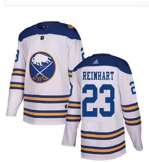 Adidas Sabres #23 Sam Reinhart White Authentic 2018 Winter Classic Stitched NHL Jersey