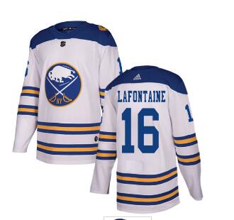 Adidas Sabres #16 Pat Lafontaine White Authentic 2018 Winter Classic  NHL Jersey