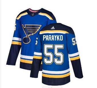 Men's Adidas St. Louis Blues #55 Colton Parayko Blue Home Stitched NHL Jersey