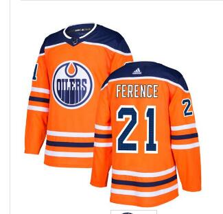 Adidas Edmonton Oilers #21 Andrew Ference Orange Home  Stitched NHL Jersey