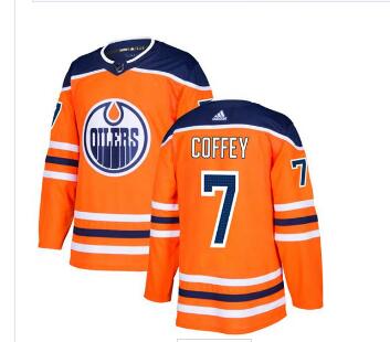 Adidas Edmonton Oilers #7 Paul Coffey Orange Home Stitched NHL Jersey