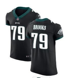 Nike Eagles #79 Brandon Brooks Black Alternate Men's Stitched NFL Vapor Untouchable Elite Jersey